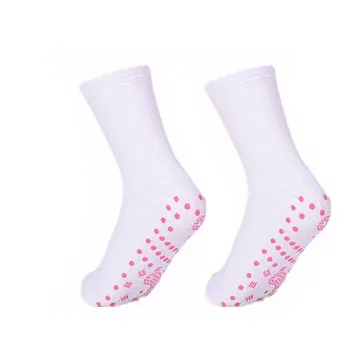 1 пара турмалиновых магнитных носков самонагревающихся терапевтических магнитных носков унисекс теплые зимние лыжные фитнес термальные спортивные носки