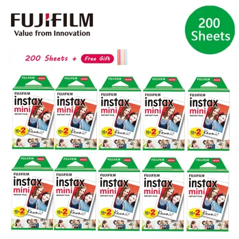 10 - 200 листов 3-дюймовые белые пленки Fujifilm для Instax Mini12 11 7+ 9 40 90 70 Instant Camera Link Liplay Fuji Моментальная пленка
