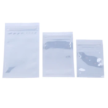 100Pcs Антистатическая сумка для хранения Ziplock Bags Многоразовый мешочек для упаковки