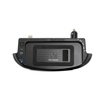 15 Вт Авто Беспроводная зарядка QI Зарядное устройство для телефона Быстрое зарядное устройство Зарядная панель Pad для Ford Mustang 2015-2021