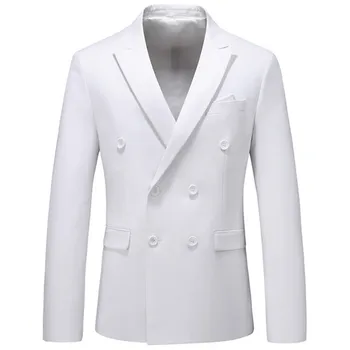 2022 Мода Новый Мужской Повседневный Бутик Бизнес Однотонный Двубортный Костюм Пиджак Пиджаки Пальто