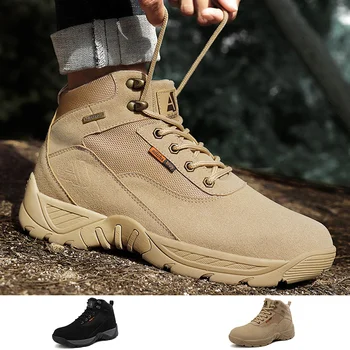 2023 Военный человек Тактические ботинки Ботильоны Военный ботинок большого размера Мужчины Мужская обувь Рабочая защитная обувь Противоскользящие армейские ботинки Мужчины