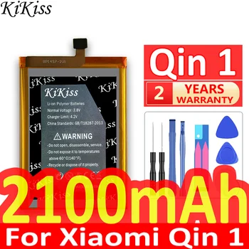 2100 мАч KiKiss Мощный аккумулятор Qin1 для аккумуляторов мобильных телефонов Xiaomi Qin 1