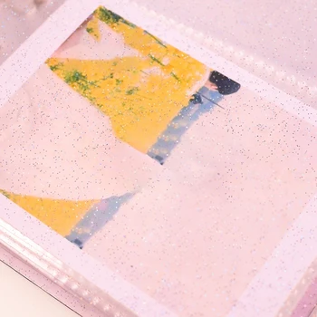 3 дюйма 150 карманов блестящий фотоальбом из ПВХ портативный межстраничный для чехла мини мгновенное изображение имя карта хранения