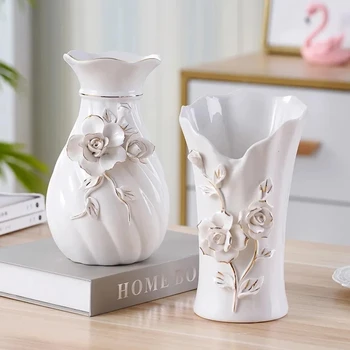 3D керамическая ваза домашний декор креативный дизайн фарфоровая декоративная ваза для цветов для свадебного украшения