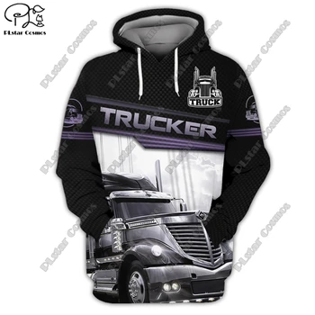 3D-печать новая автомобильная серия грузовик школьный автобус трактор искусство унисекс одежда веселая повседневная толстовка / толстовка / молния / куртка / футболка Q-7
