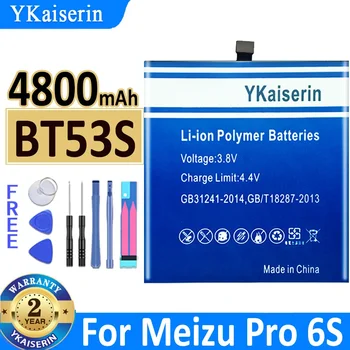 4800 мАч Аккумулятор YKaiserin BT53 BT53S для Meizu Pro 6S 6 Pro6S M570Q-S Pro6 Bateria