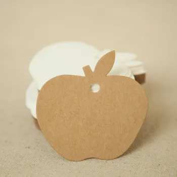 50 шт. Винтажные наклейки в форме яблока Крафт-наклейка для этикеток DIY Hand Made For Gift Cake Baking Sealing Hang tag
