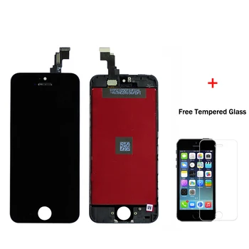 AAA Качество ЖК-дисплей для iPhone 5 5S 5C ЖК-дисплей с сенсорным экраном Замена в сборе Бесплатный подарок Закаленное стекло Бесплатная доставка