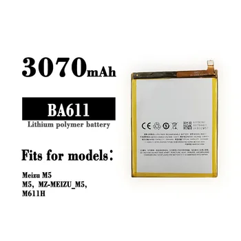 BA611 3070 мАч Сменный аккумулятор для Meizu Meilan5 M611 BA-611 M611H Высококачественные встроенные новые батареи для мобильных телефонов