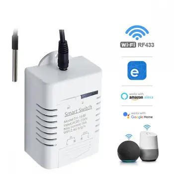 EWeLink TH16 Smart Switch WiFi Control 16A Alexa Google Home