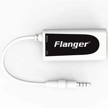 Flanger Fc-21 Программное обеспечение Гитарный Конвертер Эффект Адаптер Соединительный Провод Белый Гитара Бас для Android Apple iPhone iPad Touch