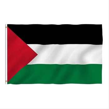 Funtalk Палестинский флаг Висит Высокое Качество Полиэстер На открытом воздухе Парад Страна Летающее Знамя Палестинского Украшения За Свободу