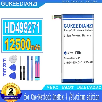 GUKEEDIANZI Аккумулятор HD499271 4-й для одного нетбука OneMix 4 OneMix4 One Mix 4/Platinum Edition, аккумулятор большой мощности, 12500 мАч