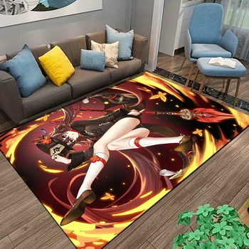 Genshin Impact HD печать изготовленный на заказ ковер для домашнего декора коврик кухонный коврик для ванной комнаты коврик для пола украшения коврик для йоги аниме коврик