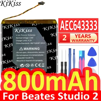 KiKiss Battery AEC353535 AEC643333 для беспроводной Bluetooth-гарнитуры Beats Solo 3.0 2 3 Solo2 Solo3 Studio 2 2.0 3.7V PA-BT05