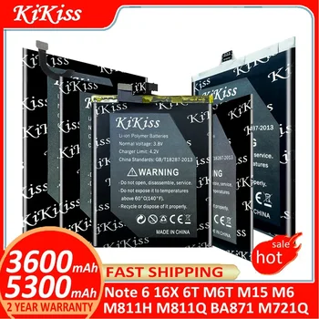 KiKiss Аккумулятор для Meizu Meilan 16X 6T M6T M15 Note 6 Note6 M6 M811H M811Q BA871 M721Q Аккумуляторы + бесплатные инструменты