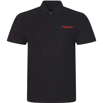 Lyprerazy Мужская повседневная рубашка-поло Альбукерке Сити Вышитая рубашка для гольфа с коротким рукавом