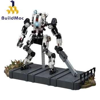 MOC Меч Titanfalls класса Ronin Titanfall Набор роботизированных строительных блоков Высокотехнологичные меха-кубики Сборка игрушек для детей Подарок на день рождения