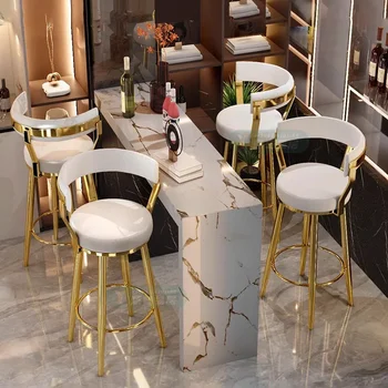Make Up Минималистичные барные стулья Итальянские современные металлические барные стулья для гостиной усиливают роскошные украшения для дома Sillas Para Comedor