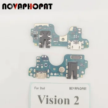 Novaphopat Для Itel Vision 2 USB Док-станция Зарядное устройство Порт Разъем Разъем Микрофон MIC Гибкий кабель Зарядная плата