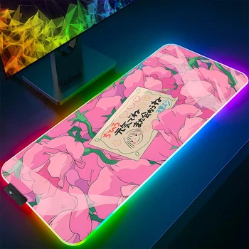 RGB Цветок Красочный коврик для мыши LED Большой игровой коврик для мыши Gamer Speed Keyboard Pads Ковер для ноутбука Большой коврик для мыши для геймера Коврик