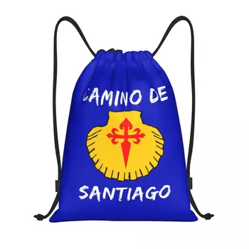 Ru Camino De Santiago Рюкзак на шнурке Спортивная спортивная сумка для мужчин и женщин Compostela Peregrino Training Sackpack