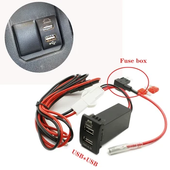 Авто Быстрое зарядное устройство QC3.0 USB Интерфейсный разъем Быстрая зарядка Адаптер питания Переключатель для Suzuki Jimny 07-15