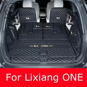  Авто Коврик для багажника с полным покрытием для LEADING IDEAL Lixiang ONE 2021 2022 2023 Накладка на крышку багажника автомобиля Аксессуары для защиты салона
