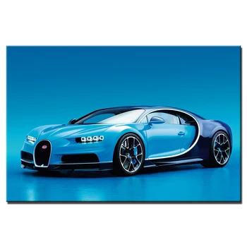  Автомобиль Настенные Художественные Плакаты Bugatti Chiron Обои Суперкар Холст Принт Для Домашнего Декора DIY Картины в рамке