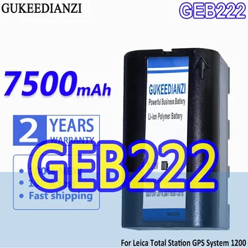 Аккумулятор большой емкости GUKEEDIANZI GEB222 7500 мАч для тахеометра Leica GPS System 1200 Instruments Piper 100 200 Lases Survey