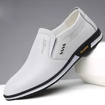 Брендовая кожаная обувь для мужчин Дизайнерские лоферы Высококачественные мокасины для взрослых Мужская обувь для вождения Мужская обувь Мужская вечерняя обувь