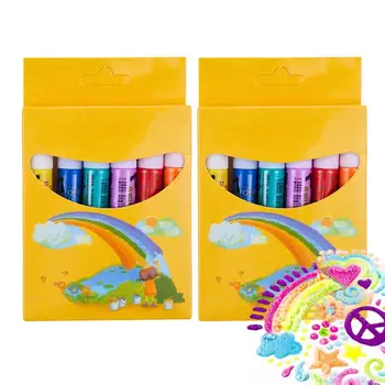 Волшебные цветные ручки для попкорна, пухлые 3D Art Безопасная ручка, волшебная ручка для попкорна, забавные цветные ручки для рисования, для волшебной цветной краски для попкорна