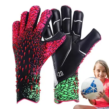 Вратарские перчатки Прочное сцепление для футбольного вратаря Вратарские перчатки с футбольными перчатками для детей и взрослых Футбольные аксессуары