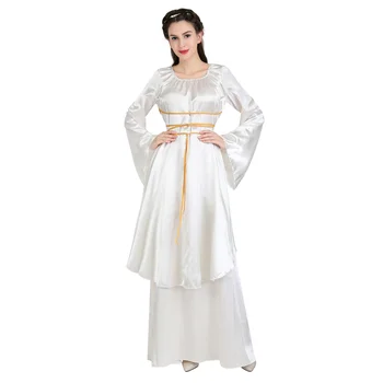 Дамы с длинным рукавом Ренессанс Королева Бальное платье Европейский средневековый ретро Готическое придворное платье Дворец Косплей Вечеринка Вечернее платье