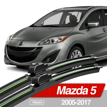 Для Mazda 5 2005-2017 Щетки стеклоочистителя переднего стекла 2 шт. Аксессуары для окон ветрового стекла 2006 2007 2008 2009 2014 2015 2016