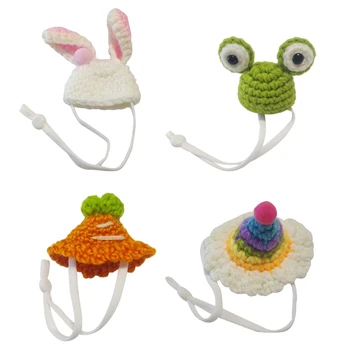 Забавная шапка хомяка Кроличьи уши в форме костюма День рождения Аксессуары для домашних животных Поставки Дропшиппинг
