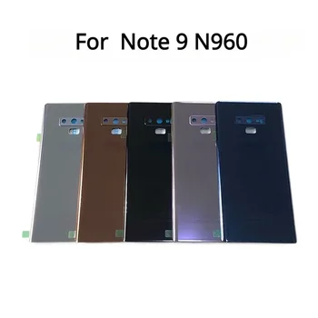 Задняя плоскость двери корпуса для Samsung Galaxy Note 9 N960 SM-N960F N960FD Замена корпуса стеклянной задней крышки аккумуляторного отсека