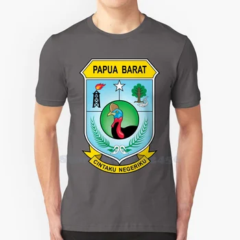 Западное Папуа (провинция) Логотип бренда Высококачественные футболки 2023 Модная футболка Новая графическая футболка