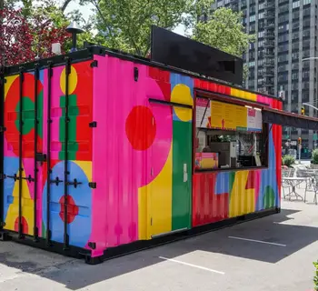  Индивидуальный дешевый 20-футовый контейнер для кофейни на открытом воздухе