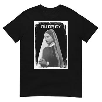 История монахинь, Одри Хепберн, Размер футболки с черным принтом