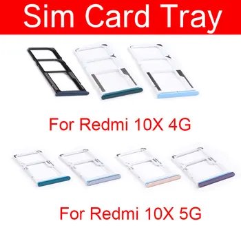  Лоток для SIM-карты Xiaomi Redmi 10X 4G 5G SIM-карта Слот Считыватель SIM-карт Держатель Гибкий ленточный кабель Ремонт запасных частей