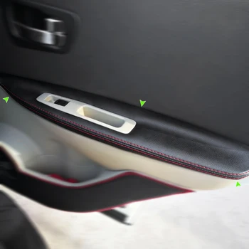 Мягкая кожаная крышка панели подлокотника двери для Nissan Qashqai J10 2007 2008 2009 2010 -2015 Отделка поверхности подлокотника межкомнатной двери