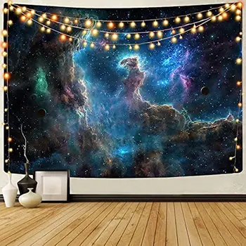 Настенный Красочный Галактический Гобелен Вселенная Психоделический Декор Комнаты Космические Гобелены Для Гостиной Спальни