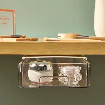  Органайзер под столом Выдвижной скрытый самоклеящийся ящик для хранения под столом для офисных аксессуаров для дома в классе