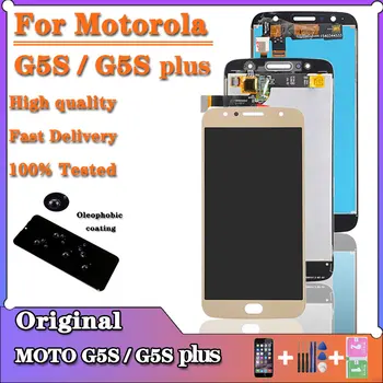 Оригинал для Motorola Moto G5S LCD XT1793 Дигитайзер с сенсорным экраном в сборе для Moto G5S Plus LCD XT1803 Замена дисплея