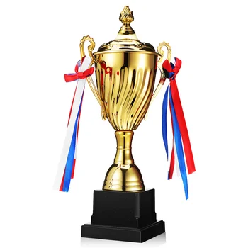 Праздничные принадлежности Трофей Награда Футбольные предметы Большой металл Кубок Кубок Трофеи Для Спорта