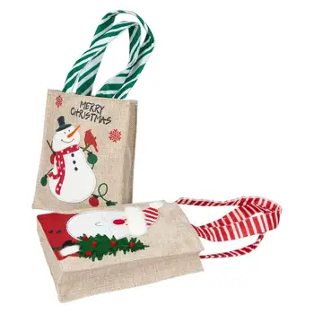 Рождественские большие подарочные пакеты Многоразовая сумка для упаковки продуктов Сумка для покупок Рождественские сумки для угощений Исключительное мастерство Декор вечеринки