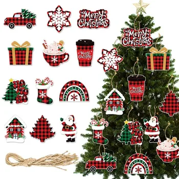 Рождественские украшения для вечеринок бумажные подвесные украшения Рождественская атмосфера украшения Рождественская елка