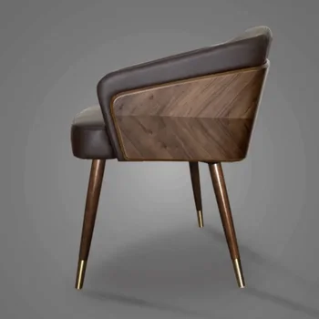 Скандинавский современный обеденный стул Роскошный деревянный минималистичный кронштейн Высококачественные кресла для отдыха Удобная мебель для салона Silla Nordica